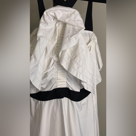 Off The Shoulder Halter Dress
White Ruffle Off Shoulder Dress by Derek Lam - Picture 4 of 16